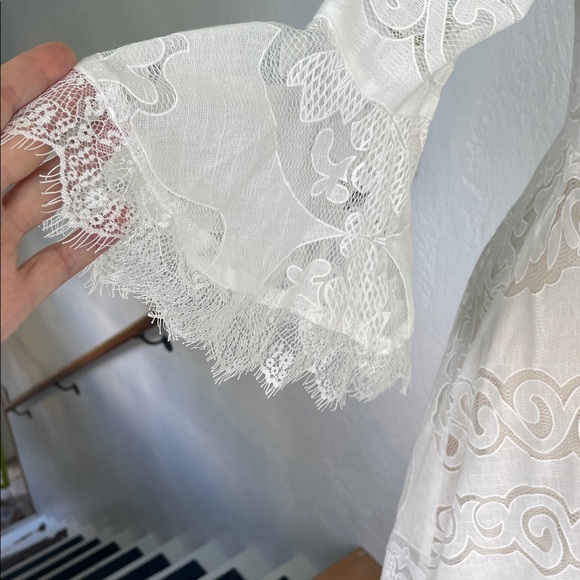 Here Comes The Sun NWOT High Low Lace Dress Boho Small - Picture 6 of 8